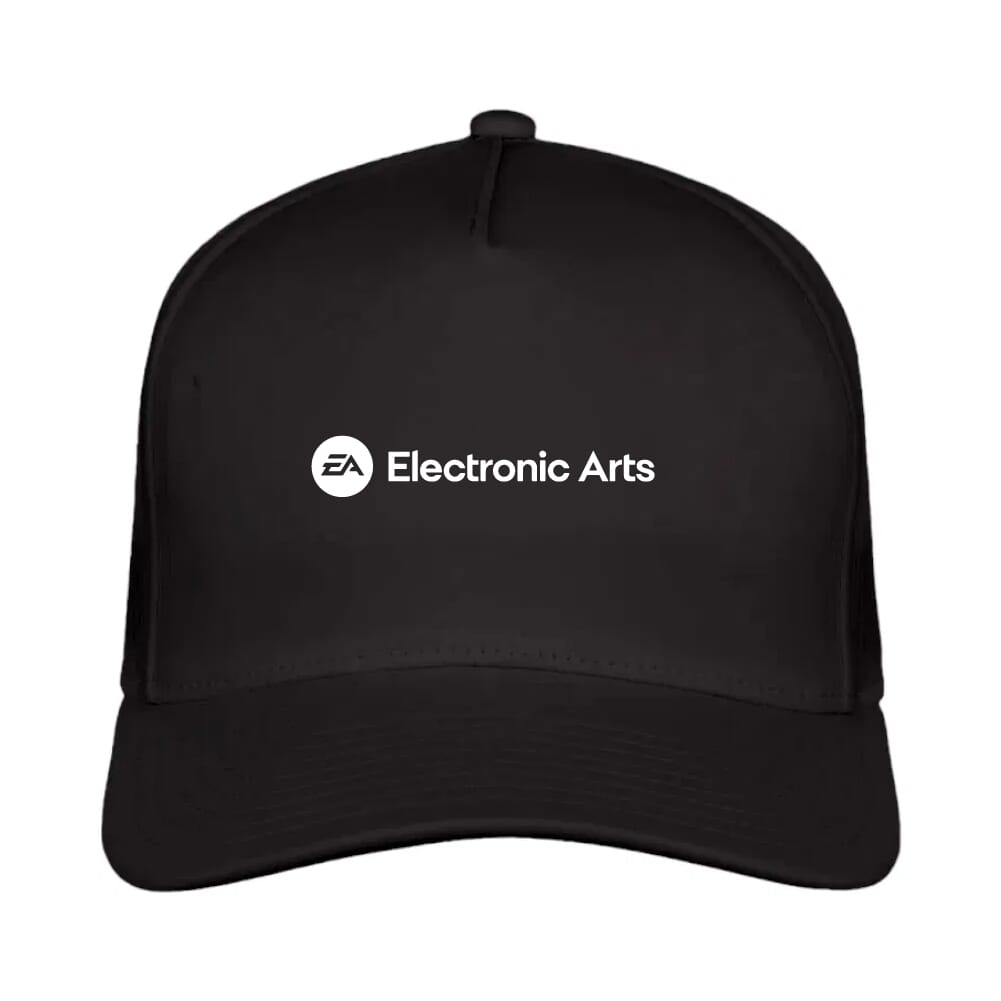 Generic Customized 5-Panel Cap-Black